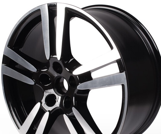 Pack lot complet JANTE NEUVE LOOK TURBO SPORT 4X4 CAYENNE TURBO BLACK POLIS 9.5x20"